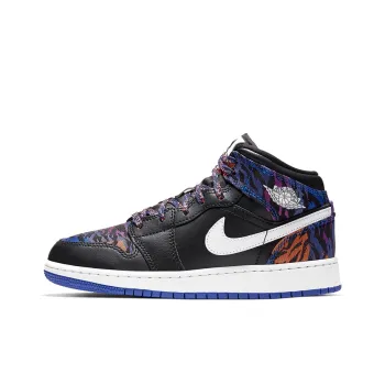 Jordan 1 Mid Multi Color Tiger Stripe GS