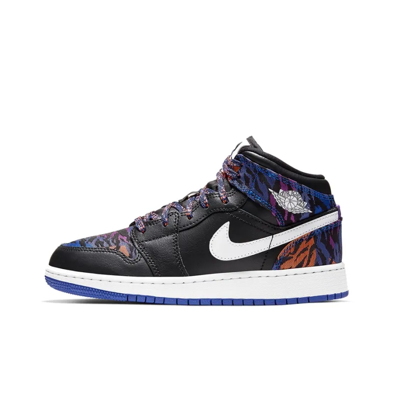 Jordan 1 Mid Multi Color Tiger Stripe GS-0