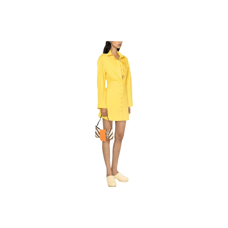 Jacquemus La Robe Baunhilha Mini Shirt Dress-3