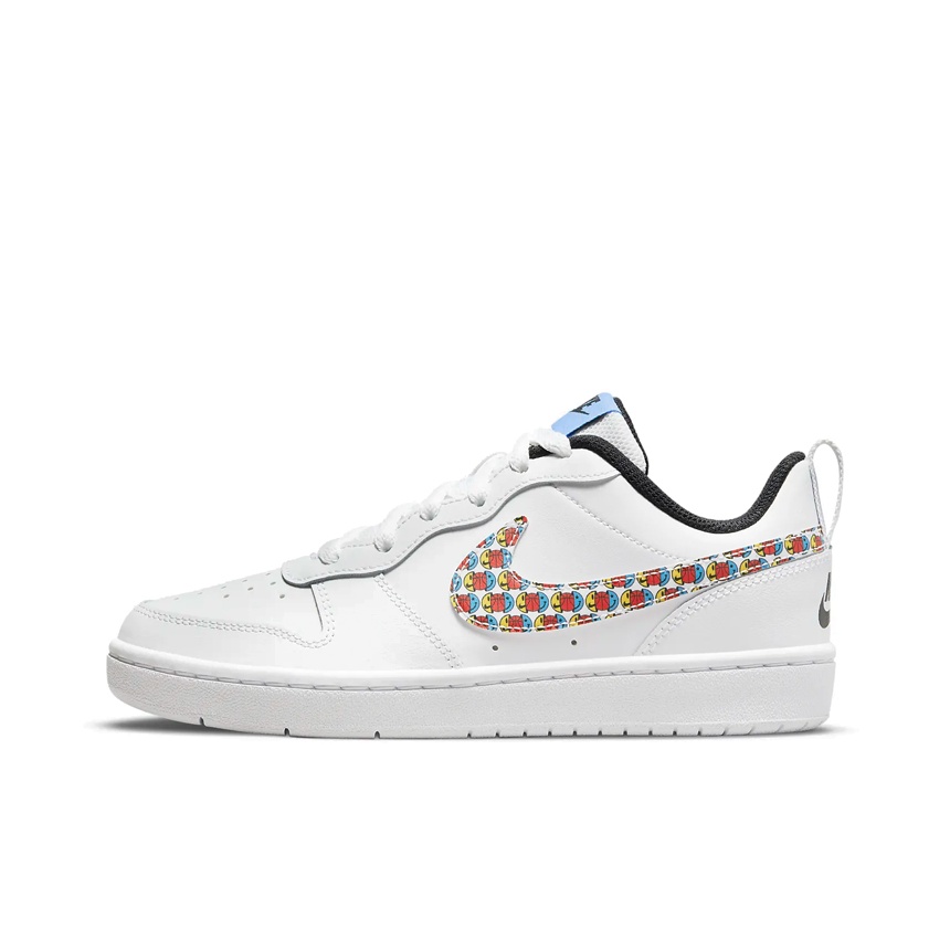 Nike Court Borough Low 2 SE 'Happy Hoops' GS US 4Y - POIZON