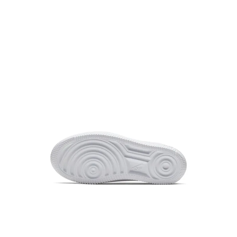 Nike Air Force 1 Breathable Low Top Skateboard Shoes Pure White Children Aged 3 7 Years Old-3