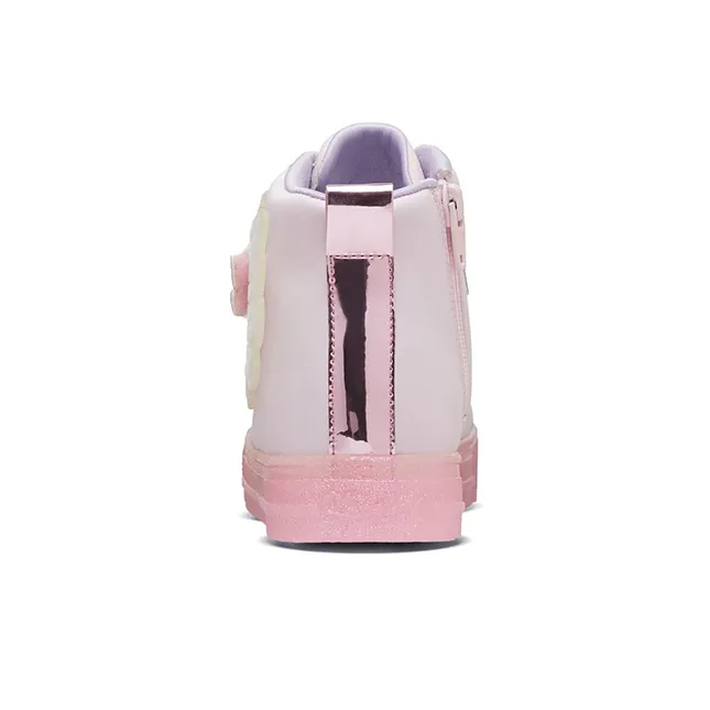 Skechers Shuffle Brights High Top Kids' Skateboarding Shoes Light Pink Teenagers-3