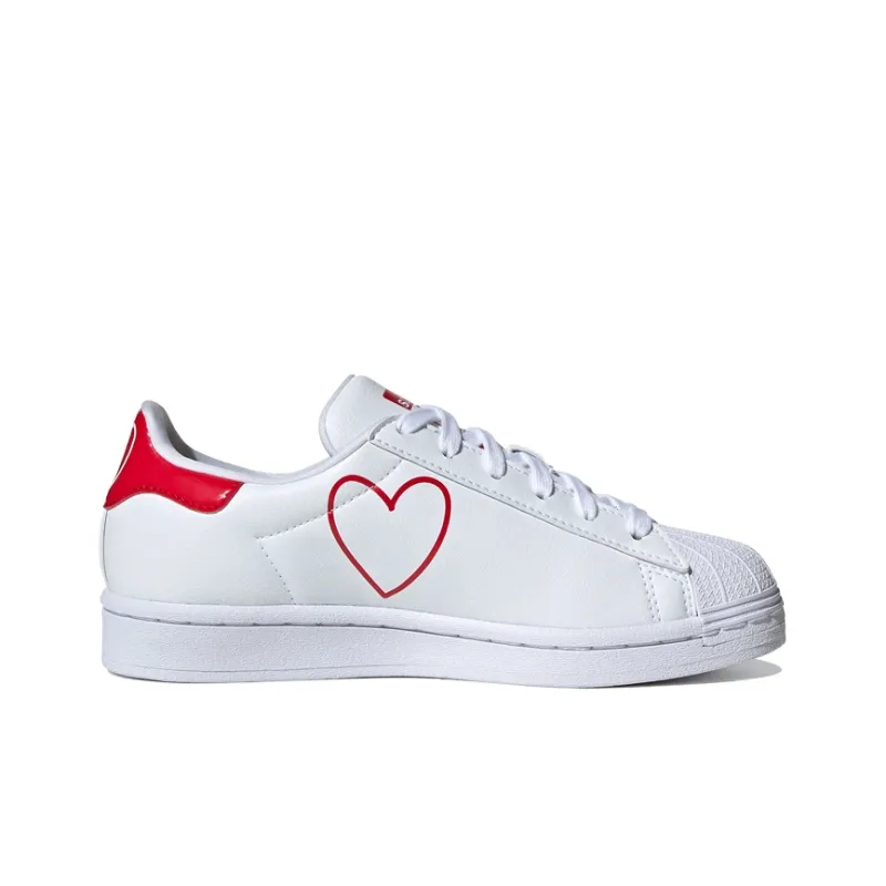 Adidas Superstar White Scarlet Youth-1