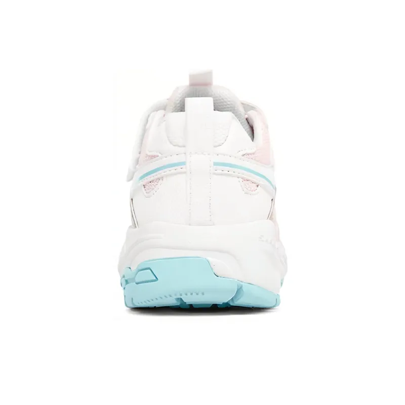 Skechers Stamina Series Slip Resistant Cushioning Abrasion Resistant Kids Lifestyle Shoes White Pink Teenagers-3