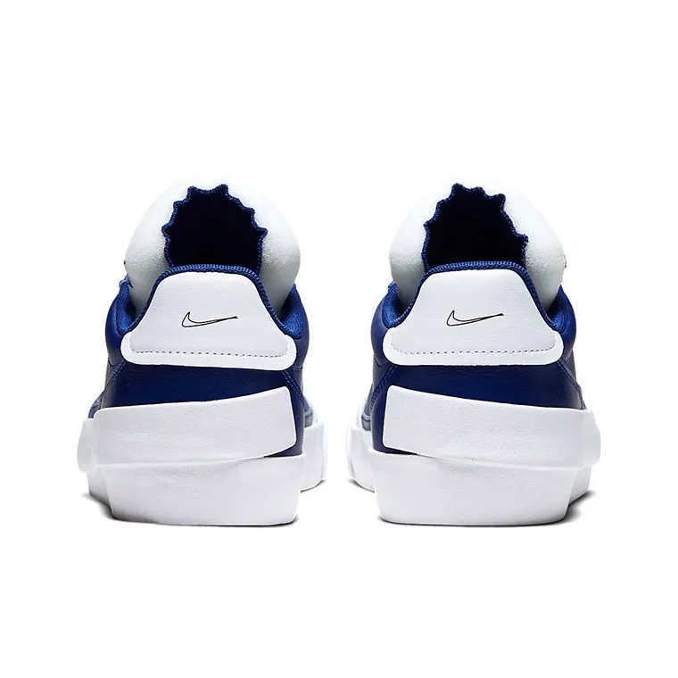 Nike Drop Type PRM Low Top Kids' Skateboarding Shoes Blue White Teenagers-4
