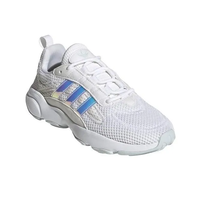 Adidas Originals Haiwee J Abrasion Resistant Low Top Kids Lifestyle Shoes White Laser Teenagers-2