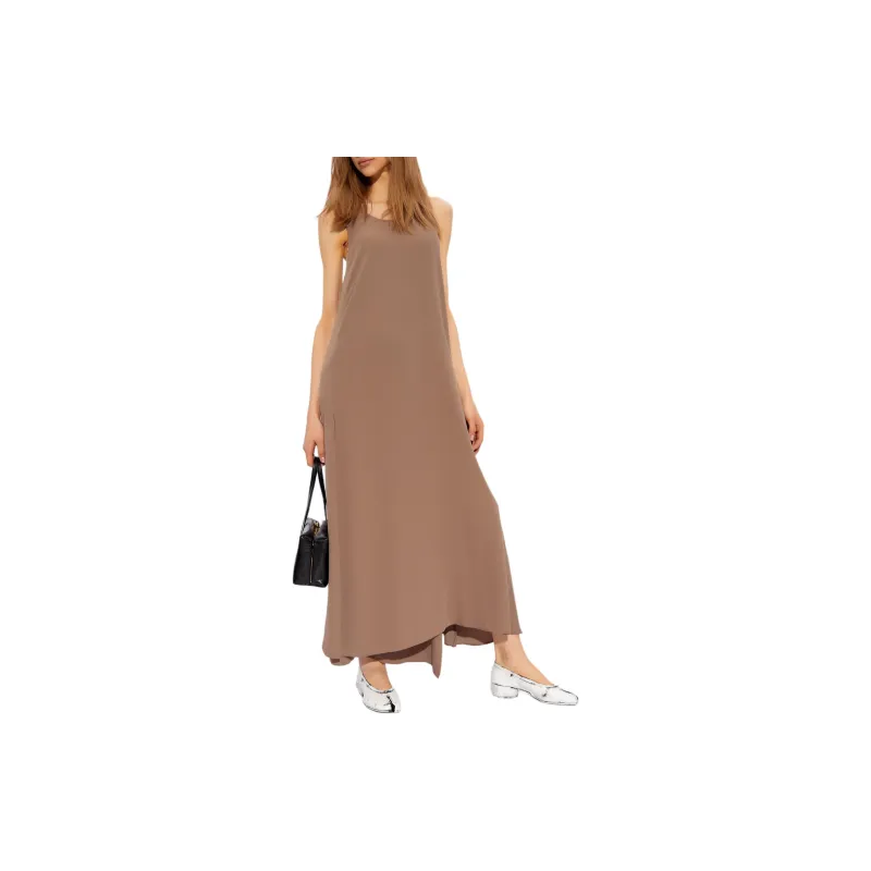 MM6 Maison Margiela Crepe texture Wrap Maxi Dress-1