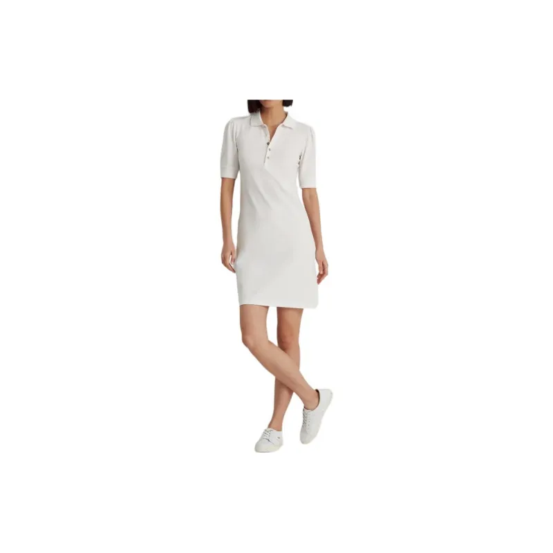 Polo Ralph Lauren Short Sleeved Dress Women's White-1