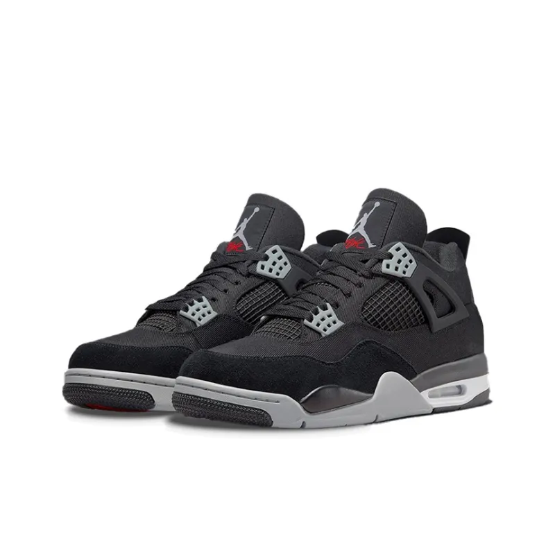 Jordan 4 Retro Black Canvas GS-2