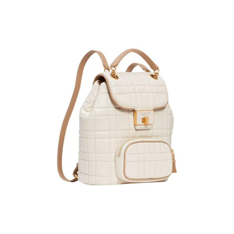 Kate Spade Evelyn Sheepskin Backpack Small Size Women's Ecru-3