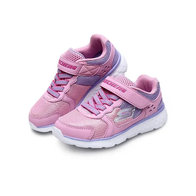 Skechers Go Run 400 Sparkle Sprinters Abrasion Resistant Breathable Low Top Kids' Running Shoes Pink Purple Teenagers-2