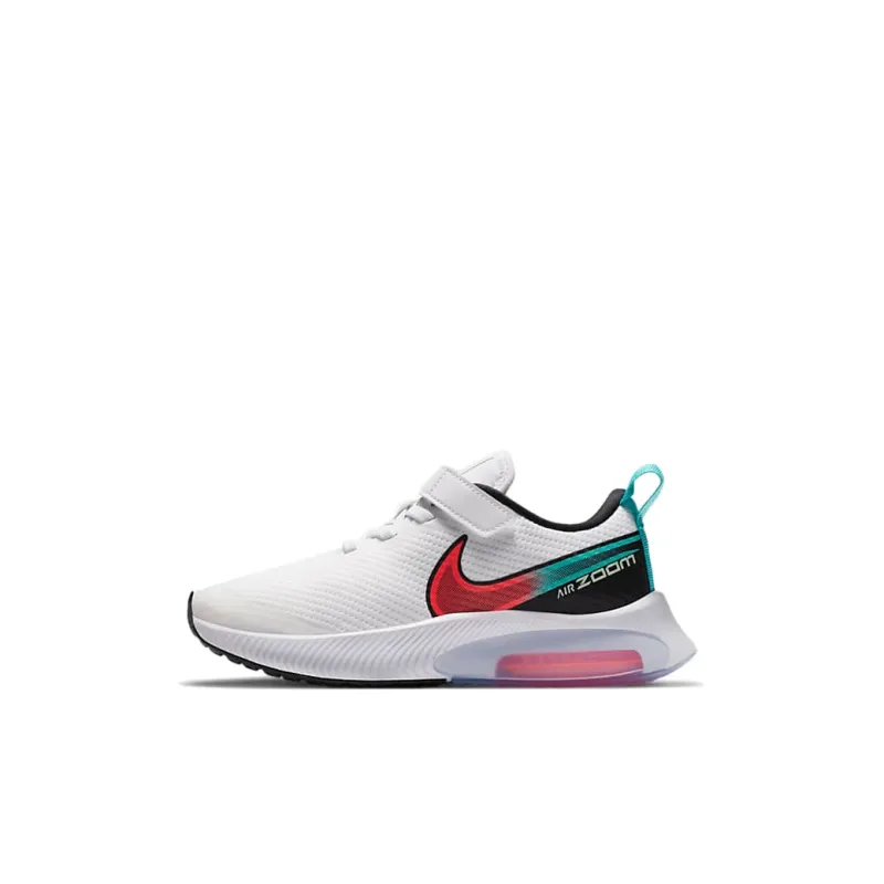 Nike Air Zoom Arcadia Shock Absorbers Low Top Running Shoes White Red Blue Children Aged 3 7 Years Old-0