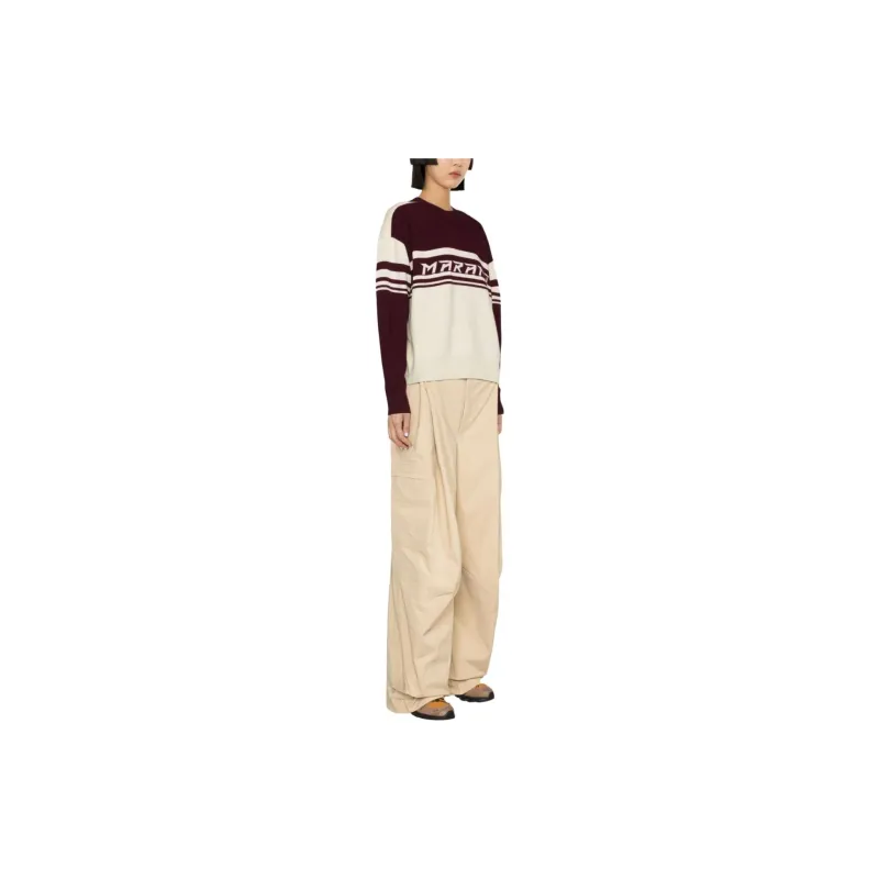 ISABEL MARANT Callie Logo Intarsia Crewneck Jumper-2
