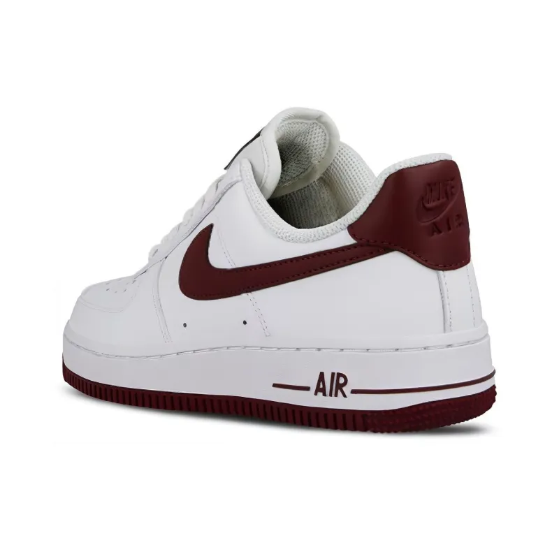 Nike Air Force 1 Low Patent White Bordeaux Women's-3