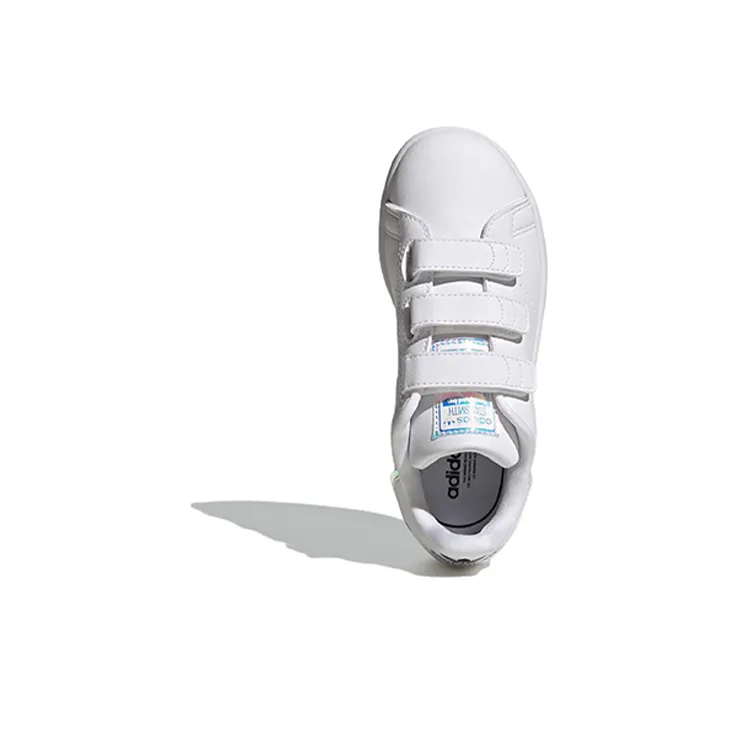 Adidas Originals STAN SMITH Anti Slip Wear Resistant Low Top Kids' Skateboarding Shoes White Kids'-3
