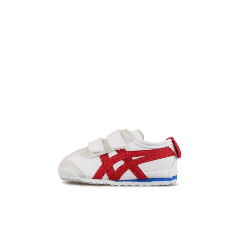 Onitsuka Tiger MEXICO 66 TS Slip Resistant Low Top Toddler Shoes White Red Infant And Toddler-0