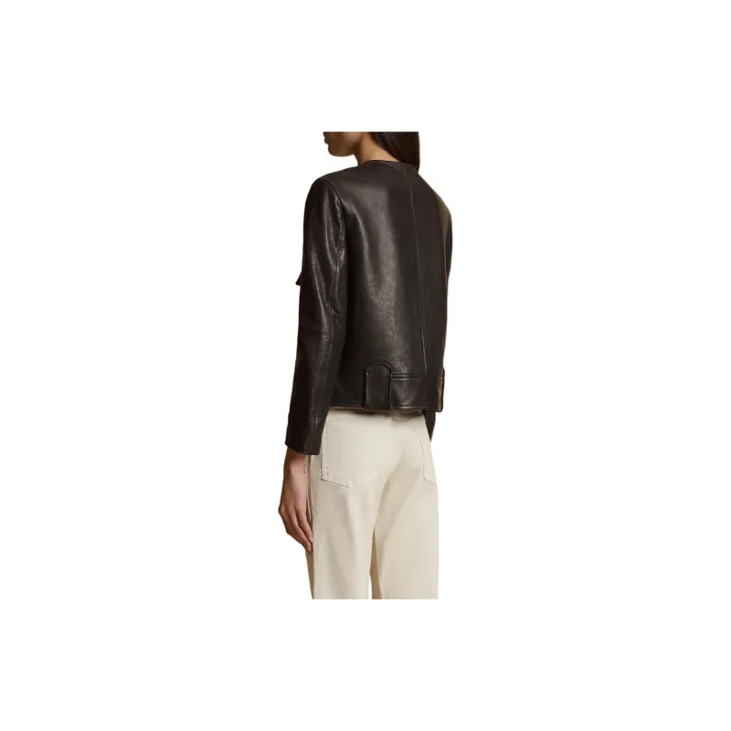 KHAITE The Laybin Leather Jacket-1