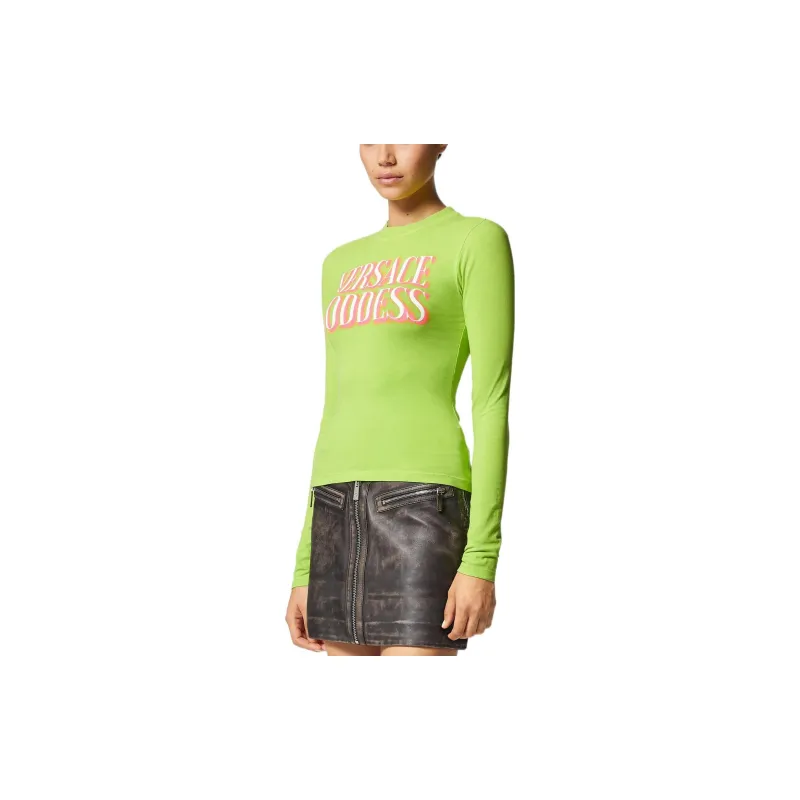 VERSACE T Shirts Women's Green-3