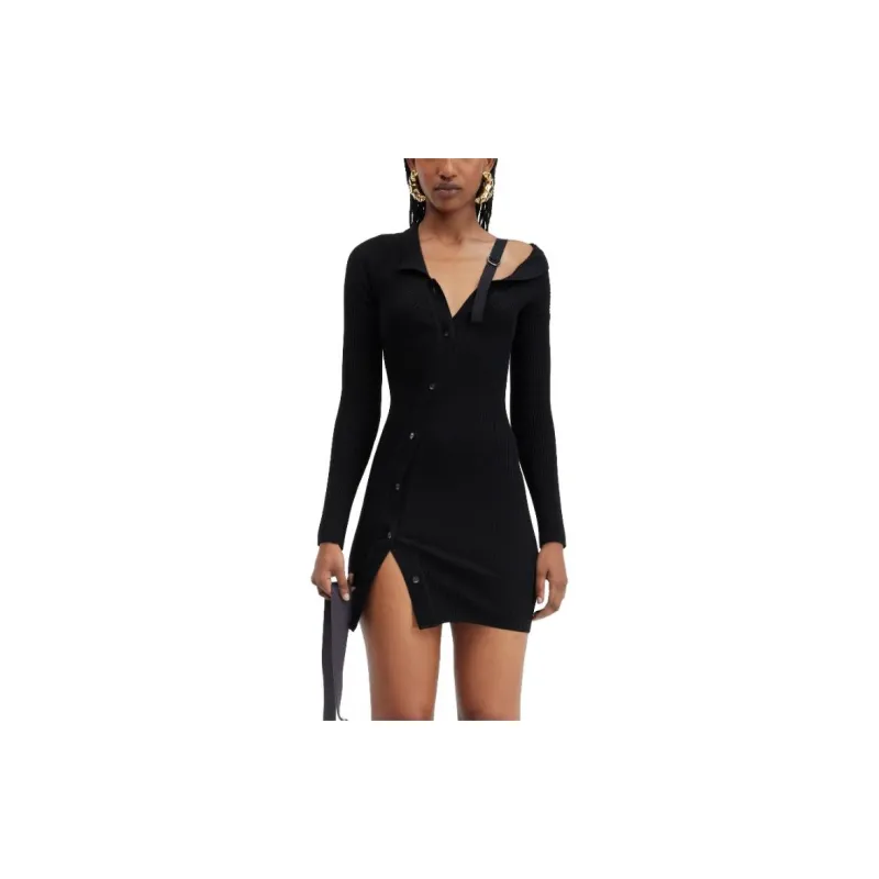 Jacquemus La Robe Maille Colin 'Black'-1