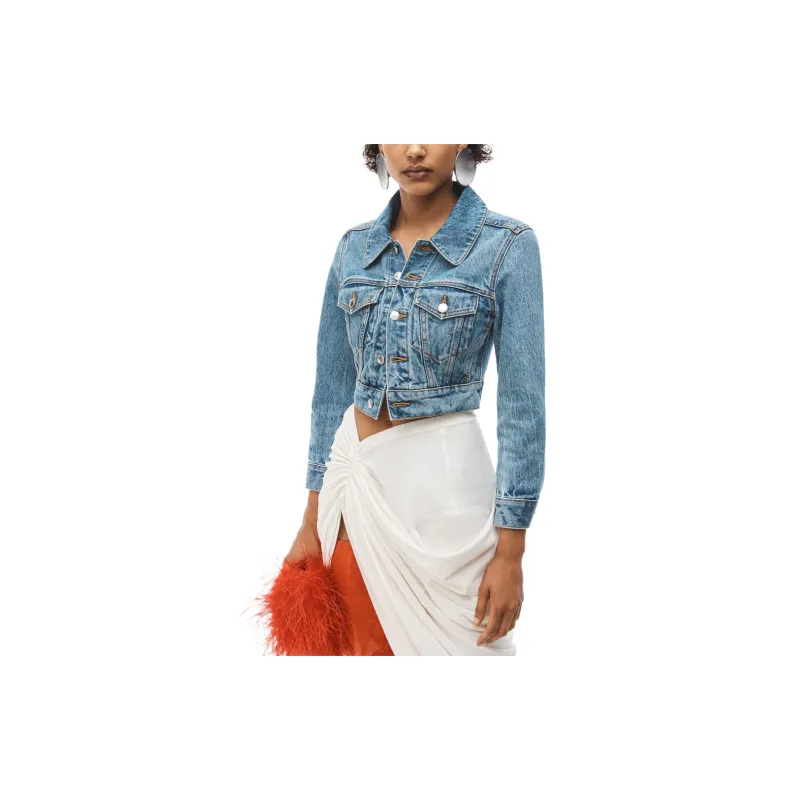 Alexander Wang Shrunken Trucker Jacket-3