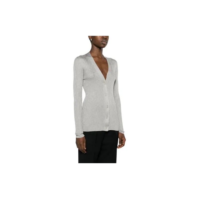 Fabiana Filippi V Neck Knitted Buttoned Cardigan-2