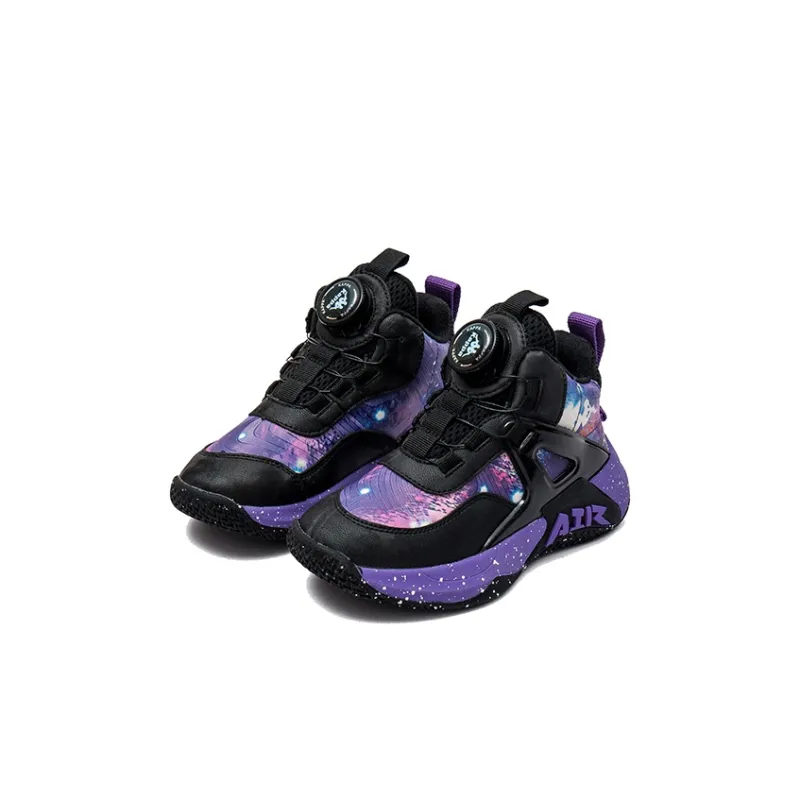 Kappa Cushioning Anti Slip And Wear Resistant High Top Basketball Shoes Purple Kids'-2