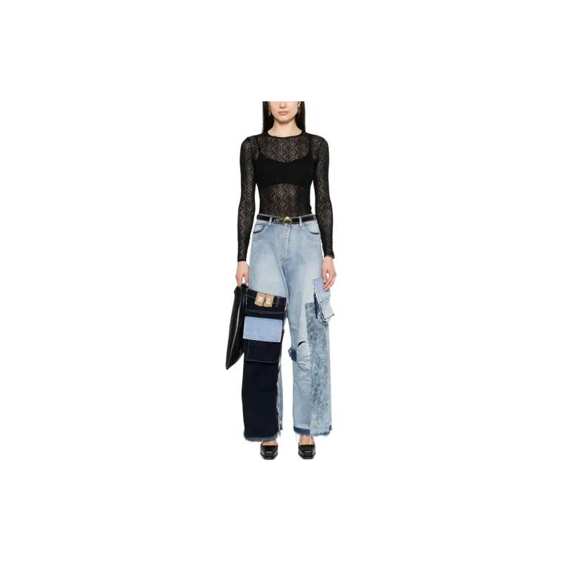 Marine Serre Moon Diamant jacquard Top-1