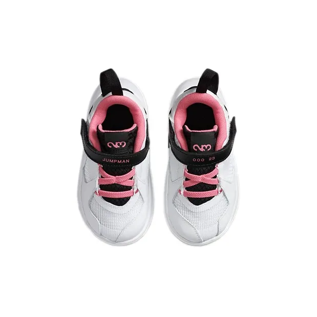 Jordan Delta Slip Resistant Cushioning Abrasion Resistant Low Top Toddler Shoes White Black Infant And Toddler-3