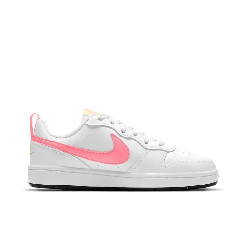 Nike Court Borough Low 2 White Light Citron GS-1
