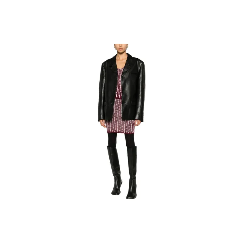 NANUSHKA Rox Regenerated leather Blazer-1