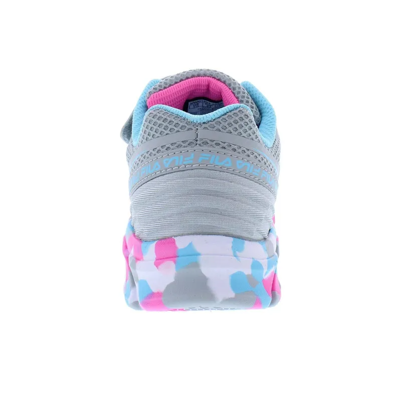FILA KIDS Galaxia 4 Durable Breathable Low Top Kids' Running Shoes Blue Pink Kids'-3
