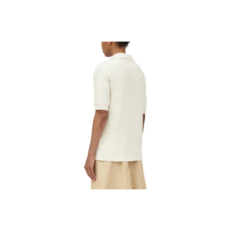 Maison Margiela Short Sleeved Knitted Polo Shirt-5
