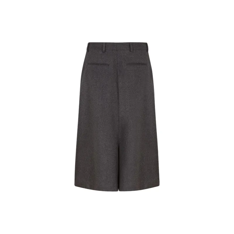 FENDI High Waisted Wide Leg Shorts-1