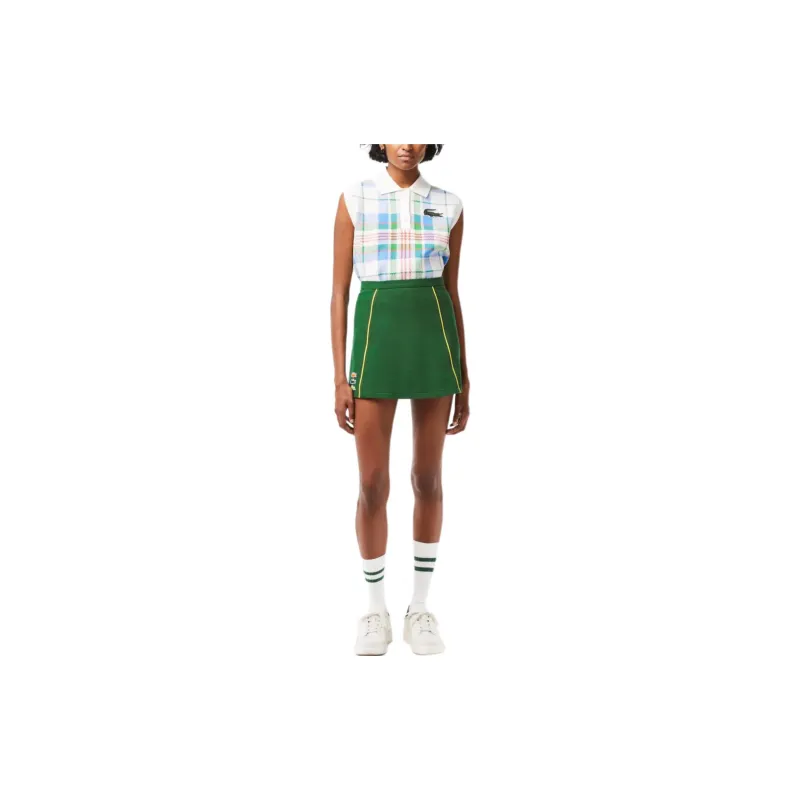 LACOSTE Casual Short Skirts Women's Green-1