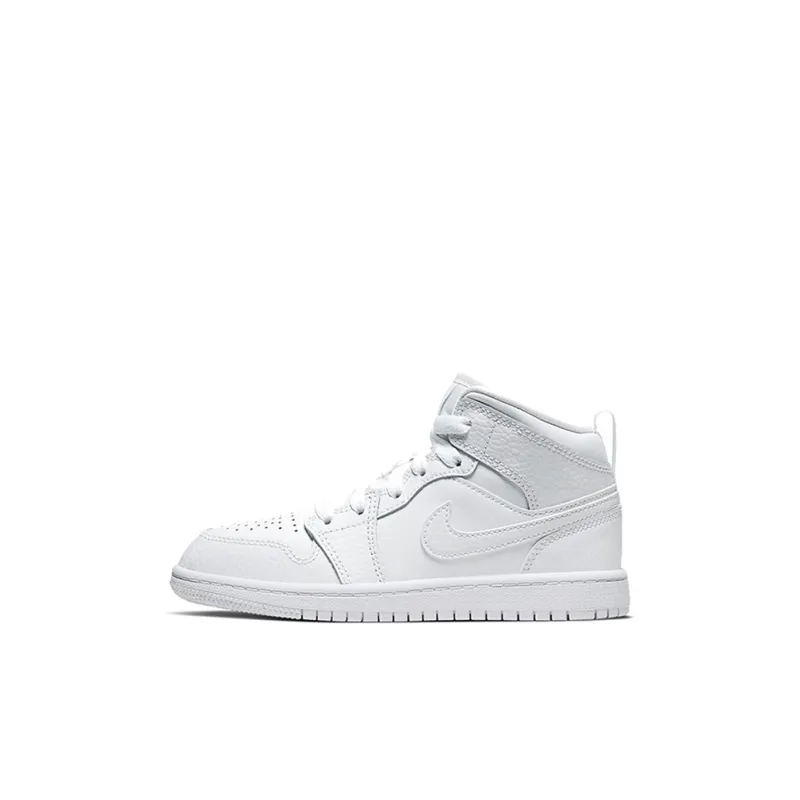 Jordan 1 Mid PS Triple White 2021-0