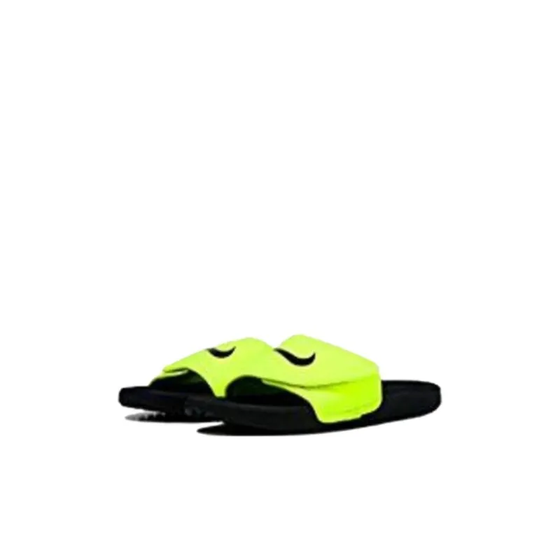 Nike Kawa Anti Slip Wear Resistant Slippers Black Green Kids'-2