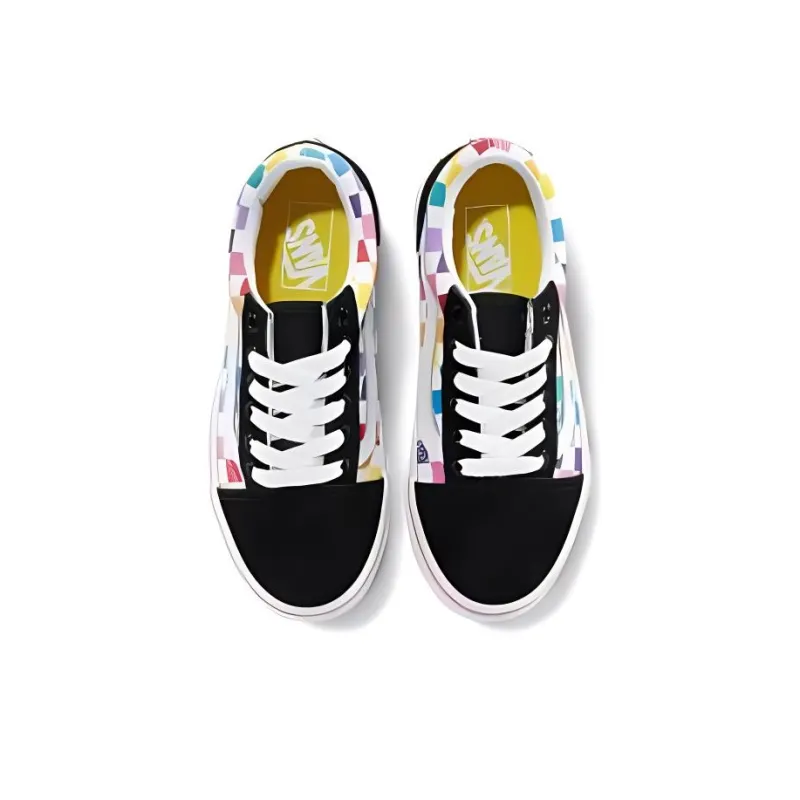 Vans Old Skool   Little Kids 'Rainbow Checkerboard'-4