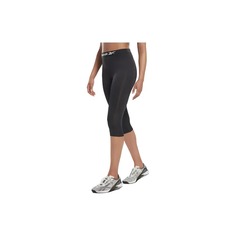Reebok Workout Ready Capri Athletic Trousers Women's Midnight Black-2
