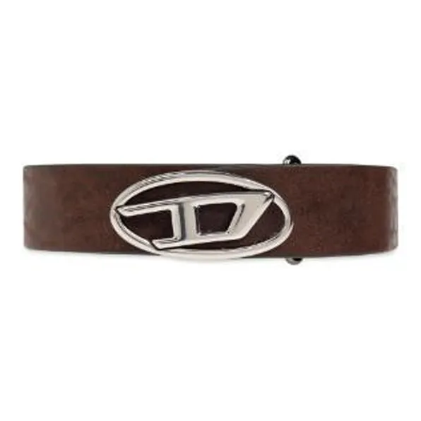 DIESEL 1DR Logo Buckle Fastened Belt-1