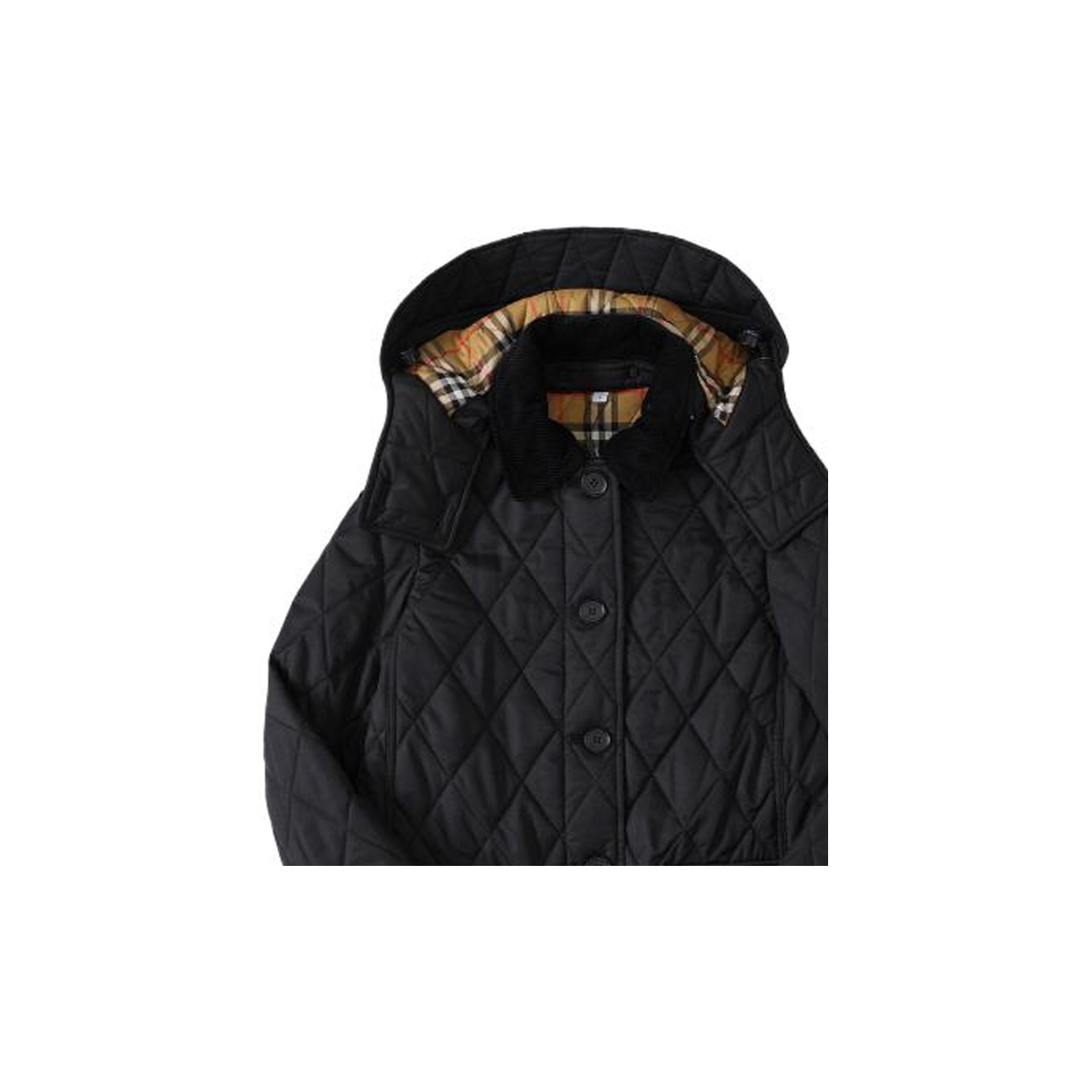 ジャケット Burberry DETACHABLE-HOOD DIAMOND-QUILTED JACKET 8070969 Burberry Women's Hooded Cropped Quilted Jacket 8070969 A7026