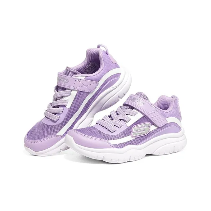 Skechers Flex Blast Slip Resistant Cushioning Wear Resistant Casual Shoes Purple Teenagers-2