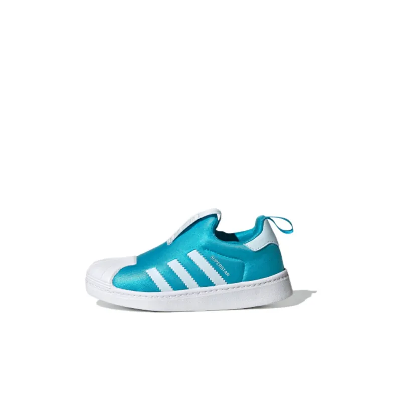 Adidas Originals Superstar Series 360 Breathable Low-Top Kids' Skateboarding Shoes Blue Children Aged 3-7 Years Old-0