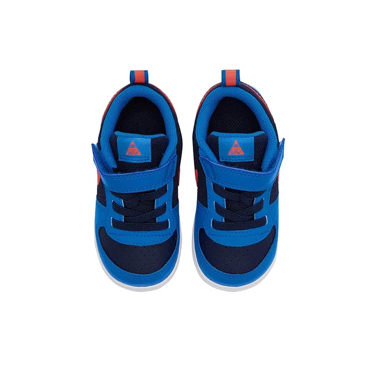 Nike Court Borough Low Top Skateboard Shoes Blue Red Black Infant And Toddler-3