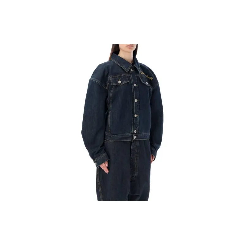 Vivienne Westwood Denim Jackets Women's Navy Blue-2