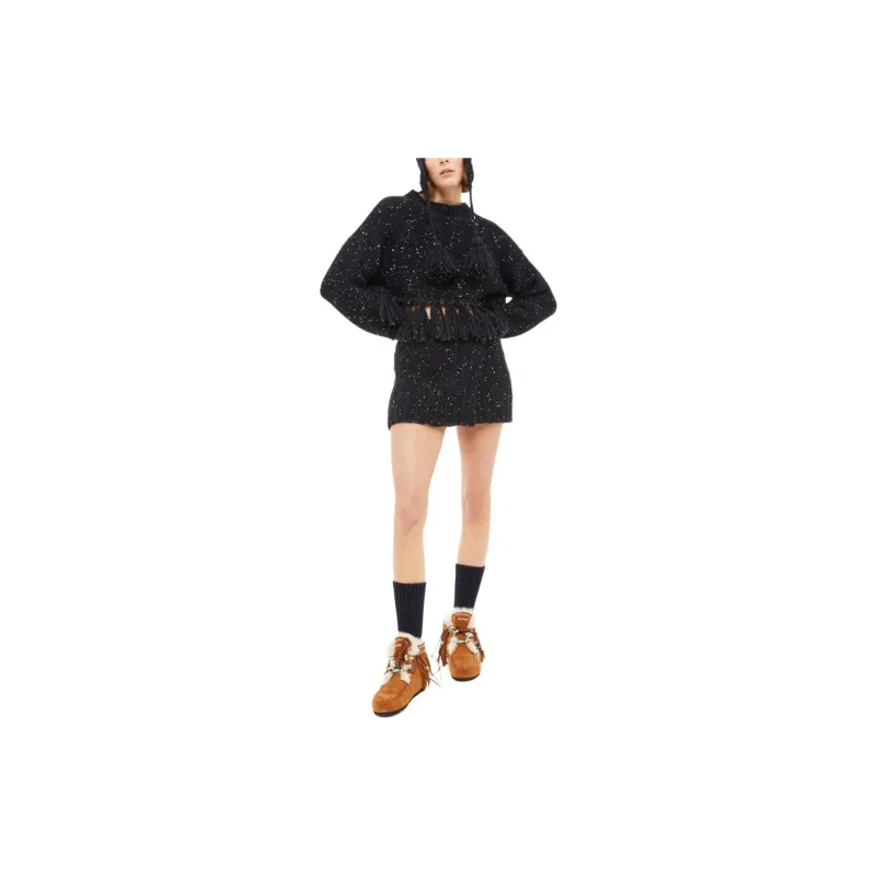 Alanui Crewneck Fringe Detailed Sweater-3