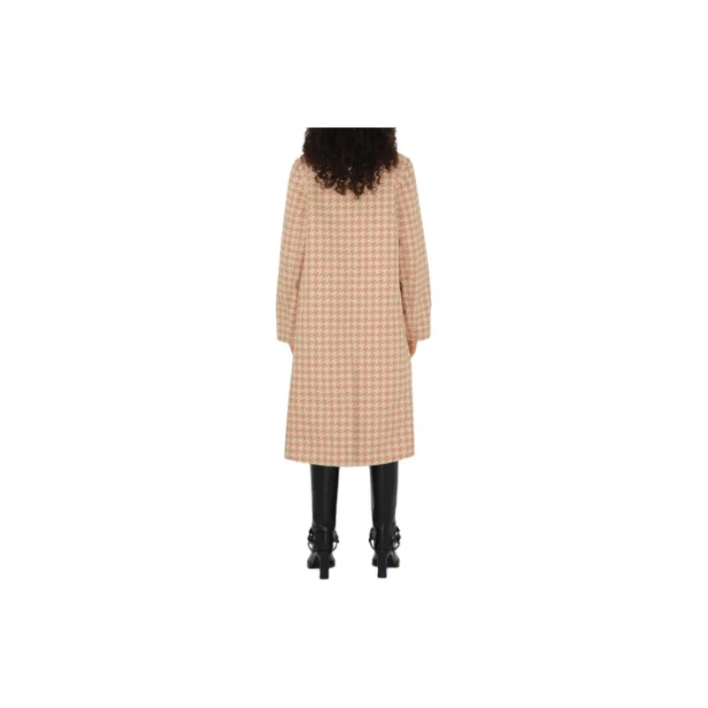 Burberry Check-Pattern Long Sleeved Coat-3