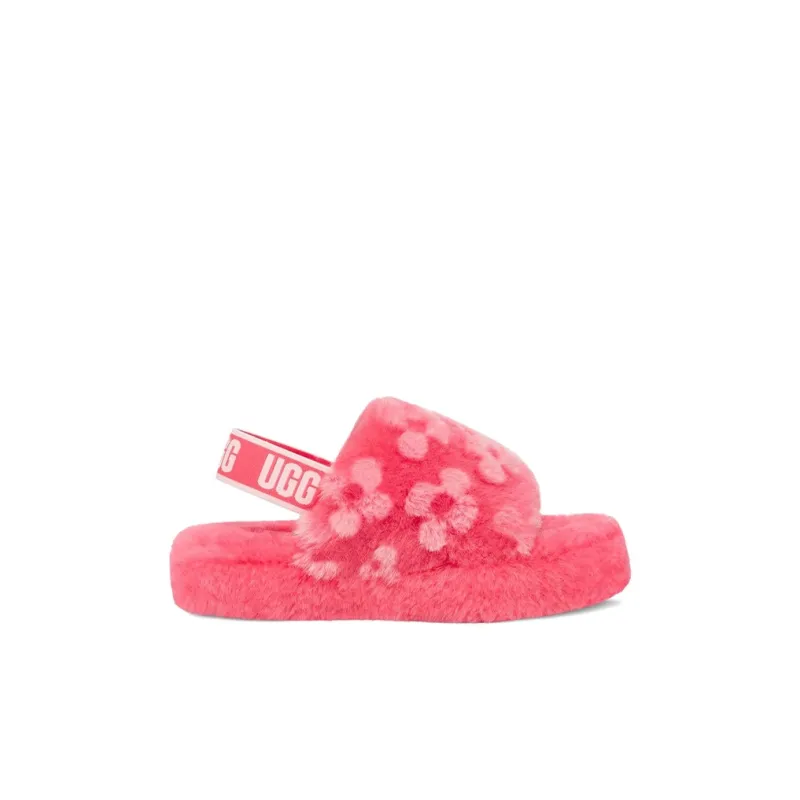 UGG Fluff Yeah Slide Poppy Strawberry Toddler-1