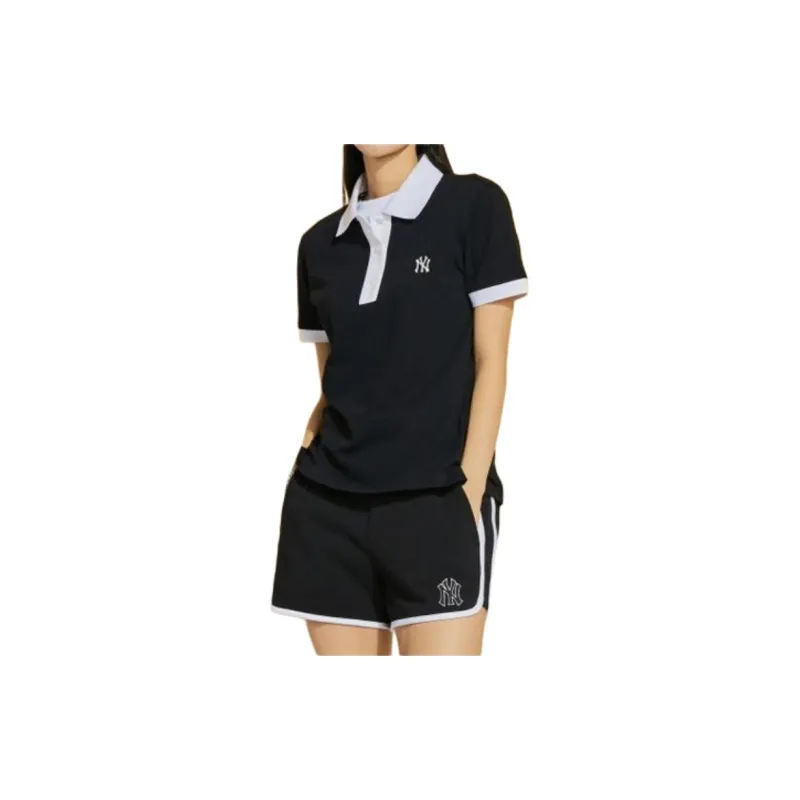 MLB New York Yankees Polo Shirts Women's Black-2