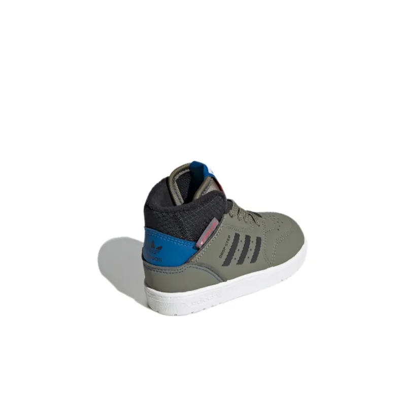 Adidas Originals Drop Step High-Top Toddler Shoes Green Infant And Toddler-3