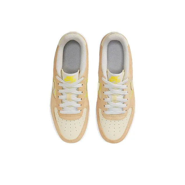 Nike Air Force 1 Lemon Drop Abrasion Resistant Low Top Kids' Skateboarding Shoes Lemon Candy Unisex-3